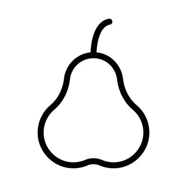 meyve vektörü ince çizgi simgesi 