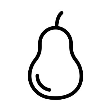 meyve vektörü ince çizgi simgesi 