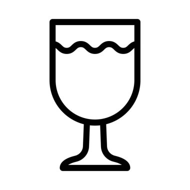 içecek vektör ince çizgi simgesi 