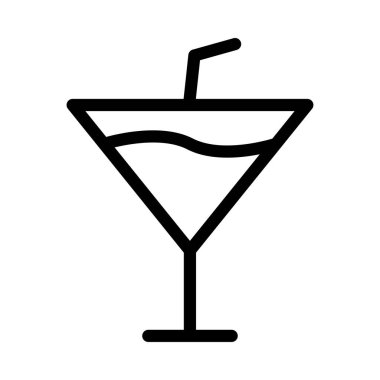 meyve suyu vektörü ince çizgi simgesi 