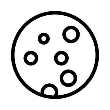 çerez vektörü ince çizgi simgesi 