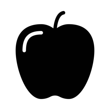 meyve vektörü düz simgesi 