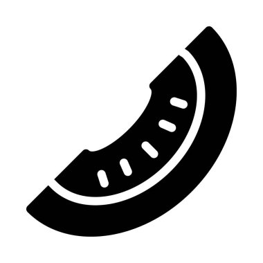 meyve vektörü düz simgesi 