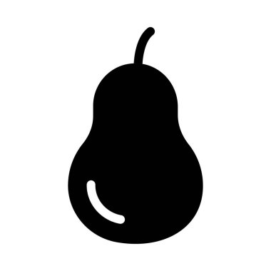 meyve vektörü düz simgesi 