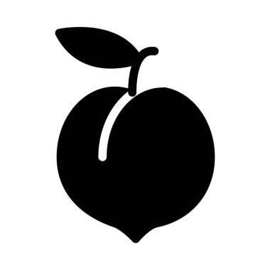 meyve vektörü düz simgesi 