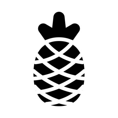 meyve vektörü düz simgesi 