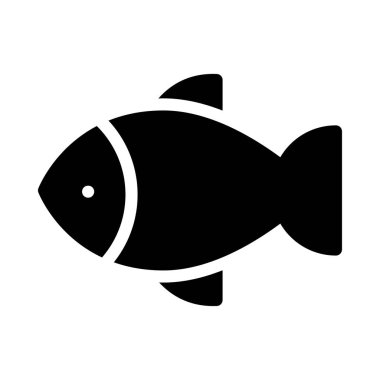 Deniz ürünleri vektör simgesi düz simge 