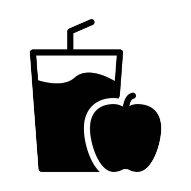 elma vektörü düz simgesi 