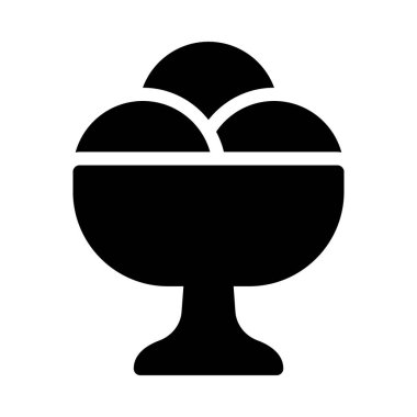 krem vektör düz simge 