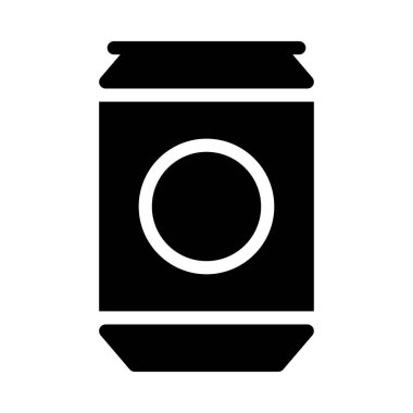 Enerji içeceği vektörü kabartması düz simge 