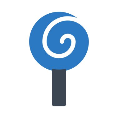 Şeker vektörü düz renk simgesi 