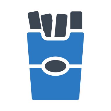 Patates vektörü düz renk simgesi 