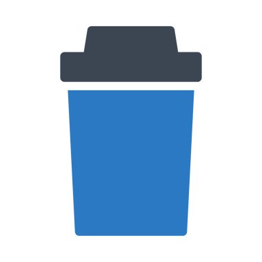 Kağıt bardak vektör renk simgesi 