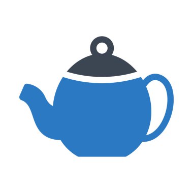 çaydanlık vektör renk simgesi 