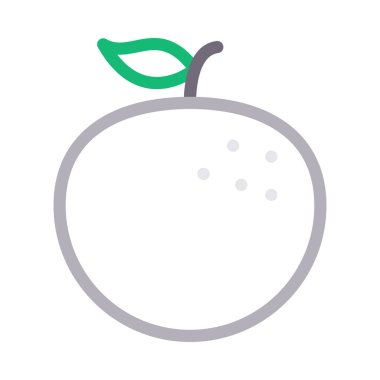 meyve vektörü düz renk simgesi 