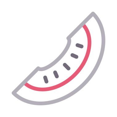 meyve vektörü düz renk simgesi 