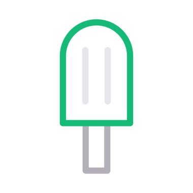 buz vektörü düz renk simgesi 