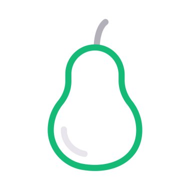 meyve vektörü düz renk simgesi 