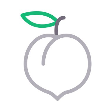 meyve vektörü düz renk simgesi 