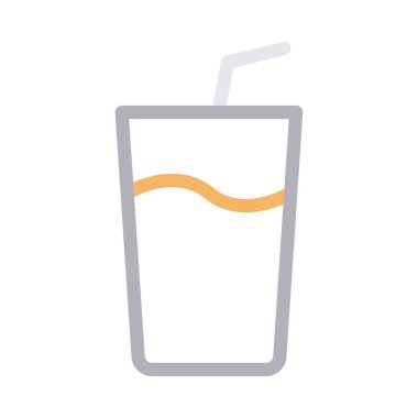 meyve suyu vektörü düz renk simgesi 