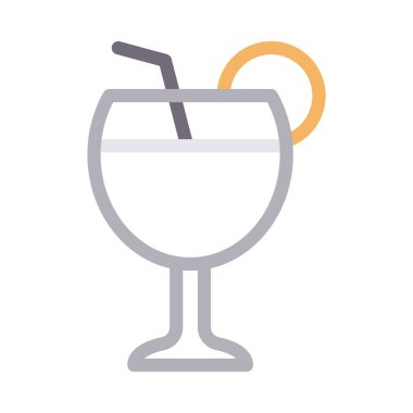 meyve suyu vektörü düz renk simgesi 