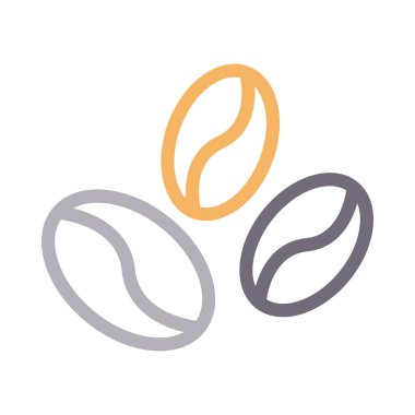 fasulye vektörü düz renk simgesi 