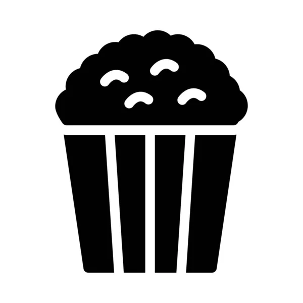 Snack Vecteur Glyphe Plat Icône — Image vectorielle