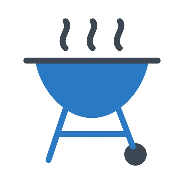 Icône Couleur Glyphe Vecteur Barbecue — Image vectorielle