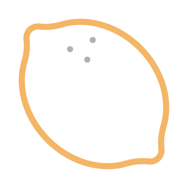 柑橘系のベクトルフラットカラーアイコン — ストックベクタ