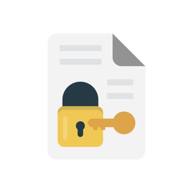 anahtar vektör düz renk simgesi 