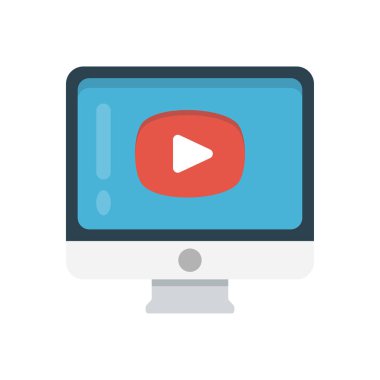 vektör düz renk simgesini çal 