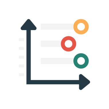 grafik vektörü düz renk simgesi 