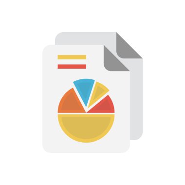 grafik vektörü düz renk simgesi 