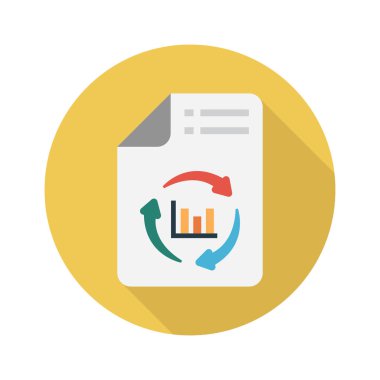 grafik vektörü düz renk simgesi 