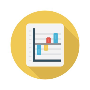 sayfa vektörü düz renk simgesi 