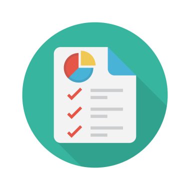 sayfa vektörü düz renk simgesi 