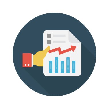 dosya vektörü düz renk simgesi 