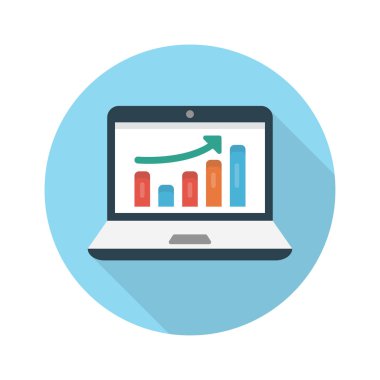 grafik vektörü düz renk simgesi 
