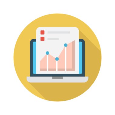 sayfa vektörü düz renk simgesi 