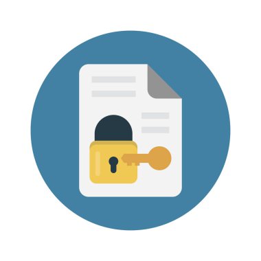 anahtar vektör düz renk simgesi 