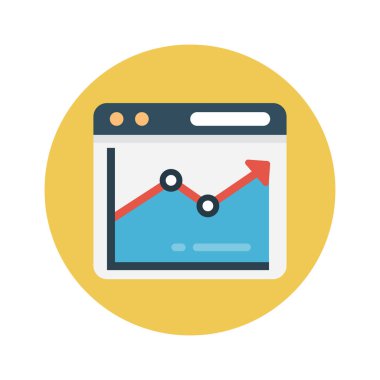 çevrimiçi vektör renk düz simgesi 