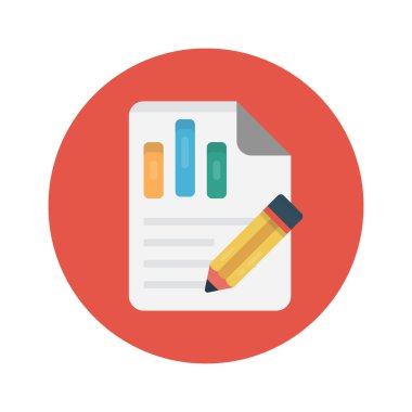 vektör renk düz simgesini düzenle 