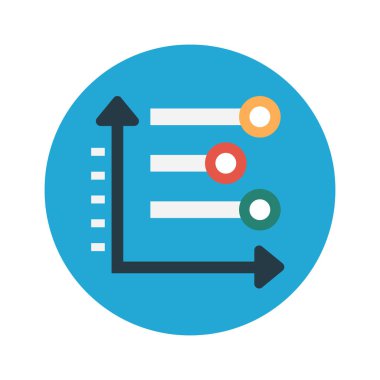 grafik vektör renk düz simgesi 