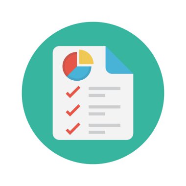 sayfa vektör renk düz simgesi 