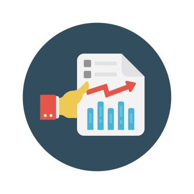 dosya vektörü renk düz simgesi 
