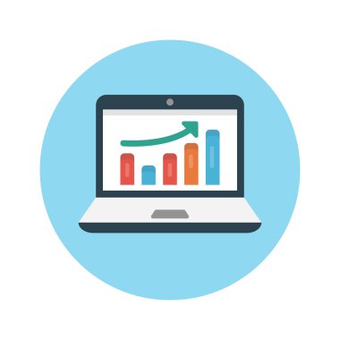 grafik vektör renk düz simgesi 