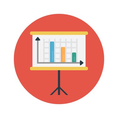 grafik vektör renk düz simgesi 
