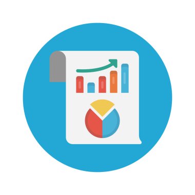 grafik vektör renk düz simgesi 