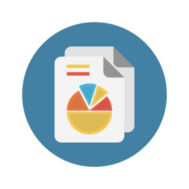 grafik vektör renk düz simgesi 