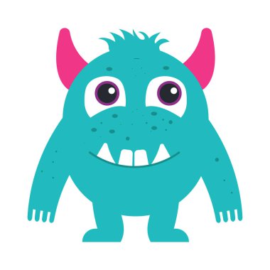 çizgi film vektör renk düz simgesi 